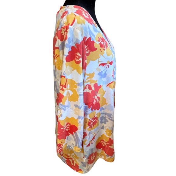 Comfort Code by Cuddl Duds Womens Cardigan &‎ Tank Set Tropical Floral NEW - Picture 3 of 12